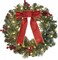 16-Inch Pre-Lit Christmas Wreath Front Door (Red) 16"D x 16"W x 4.5"H
